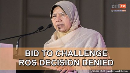 Download Video: Zuraida fails in her legal bid to be officially declared as PBM president