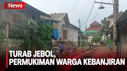 Banjir akibat Turab Jebol Rendam Permukiman Warga