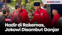 Langsung Disalami Ganjar, Jokowi Hadir di Rakernas ke-III PDIP Hari Ini