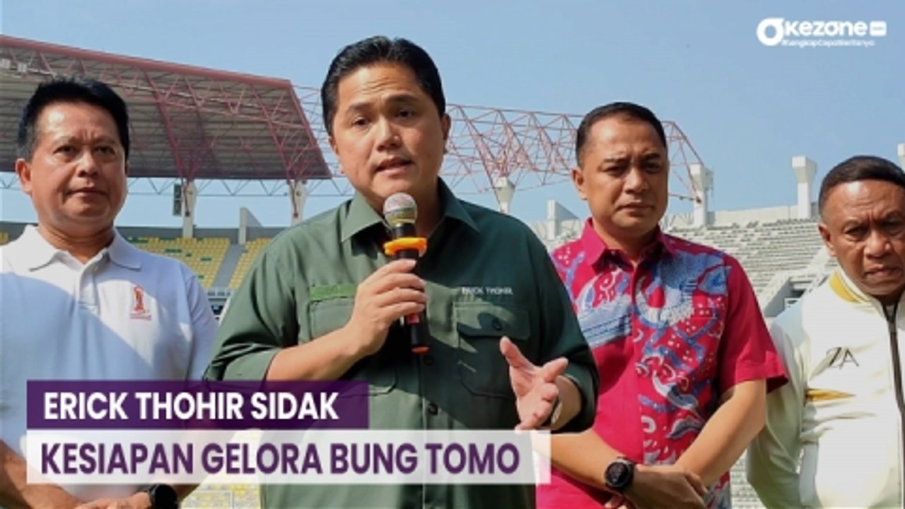 Jelang Laga Timnas Vs Palestina, Erick Thohir Sidak Kesiapan Gelora Bung Tomo