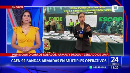 PNP desarticula más de 90 bandas criminales en Lima Metropolitana