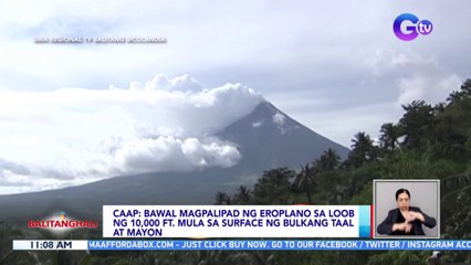 Descargar video: CAAP: Bawal magpalipad ng eroplano sa loob ng 10,000 ft. mula sa surface ng Bulkang Taal at Mayon | BT