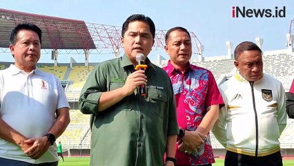Jelang Timnas Vs Palestina, Ketum PSSI Erick Thohir Sidak Kesiapan Gelora Bung Tomo
