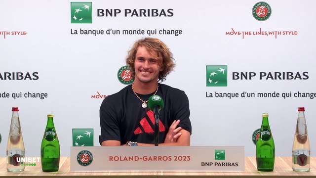 Roland-Garros 2023 - Alexander Zverev : The lion sleeps 18 hours a day, he has sex for 4 hours a day and eats for 2 hours, that sounds like a good program to me