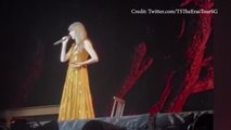 Taylor Swift swallowed a bug on stage