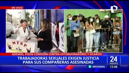 Trabajadoras sexuales asesinadas: asociación pide crear comisión contra extorsionadores y sicarios