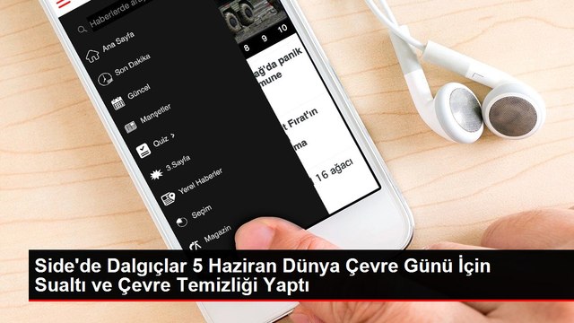 Side'de Dalgıçlar 5 Haziran Dünya Çevre Günü İçin Sualtı ve Çevre Temizliği Yaptı