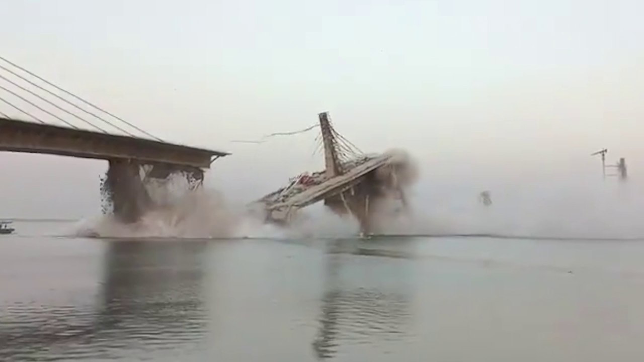 Under-construction bridge collapses in India