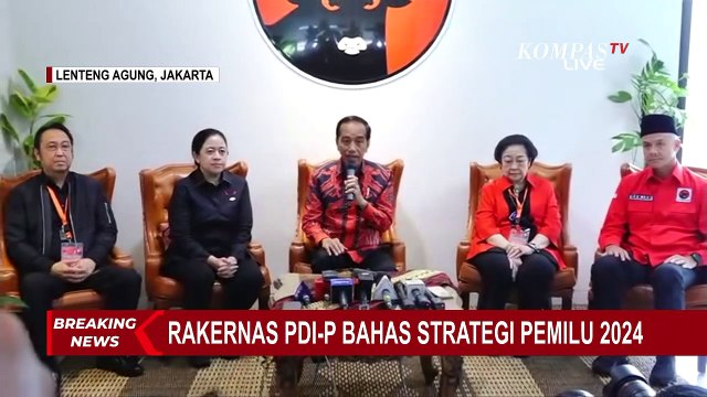 Jokowi Kembali Singgung Indonesia Jadi Negara Maju di Rakernas PDI-P