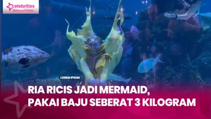 Ria Ricis Jadi Mermaid, Pakai Baju Seberat 3 Kilogram