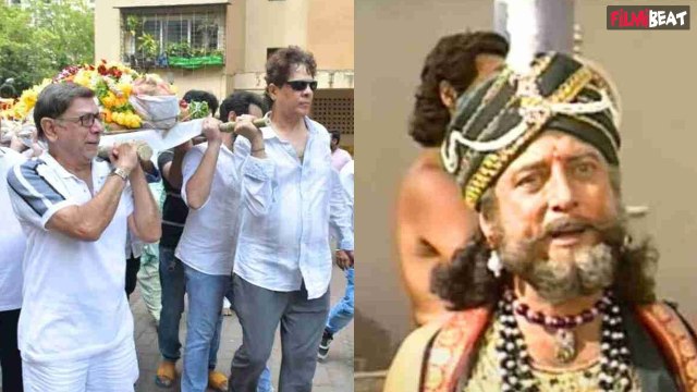 Gufi Paintal Death:'शकुनी मामा' को 'महाभारत' के अर्जुन aka Firoz Khan ने दिया कंधा, Emotional दिखे