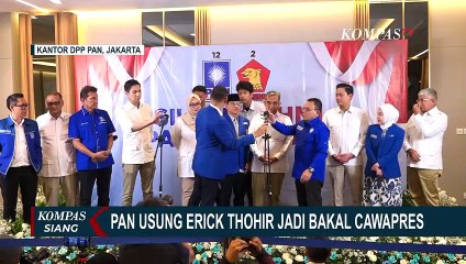 PAN Usung Erick Thohir Jadi Bakal Cawapres saat Silaturahmi Politik ke PDI-P dan Gerindra