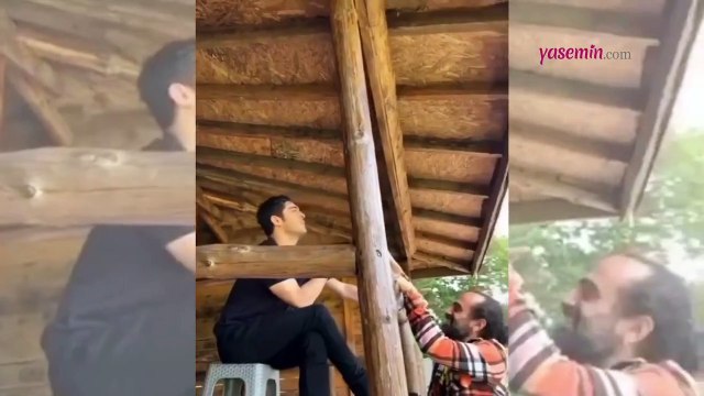 Hande Erçel rol arkadaşı Burak Deniz'in set hallerini paylaştı!