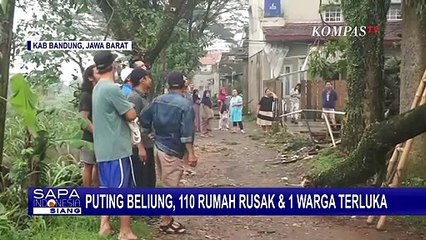 下载视频: Angin Puting Beliung Terjang Kabupaten Bandung, 110 Rumah Rusak dan 1 Warga Terluka