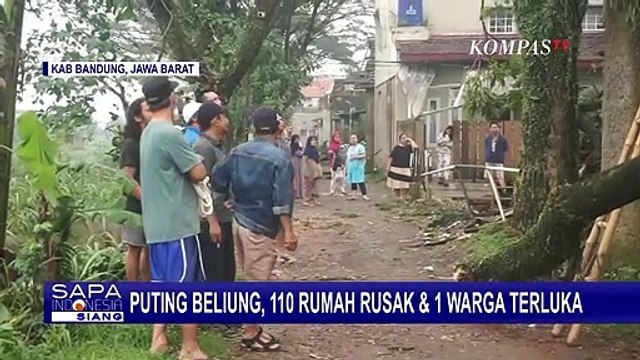 Angin Puting Beliung Terjang Kabupaten Bandung, 110 Rumah Rusak dan 1 Warga Terluka