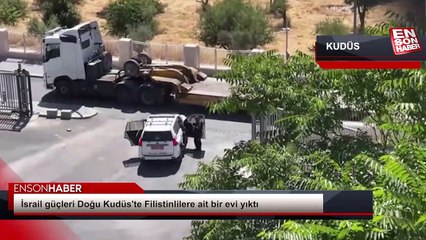 İsrail güçleri Doğu Kudüs'te Filistinlilere ait bir evi yıktı