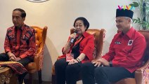 Jokowi-Megawati Saling Lempar Mic di Rakernas III PDIP