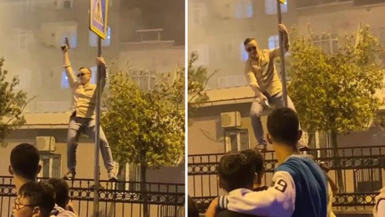 Asker eğlencesinde havaya ateş açtı,  Kendisini uyaran kadına ise silahı doğrulttu