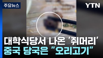 中 대학 식당서 쥐머리 나왔는데...현대판 '지록위마' / YTN