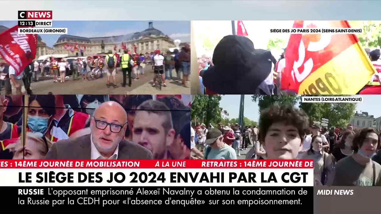 Le siège des Jeux olympiques à Aubervilliers, en Seine-Saint-Denis, envahi par des membres de la CGT - Regardez