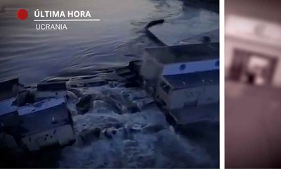 Ucrania y Rusia se acusan mutuamente de destruir una presa en Jersón
