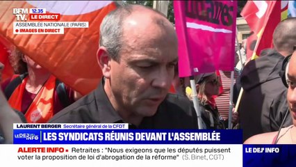 Laurent Berger: "C'est la dernière manifestation sur la question des retraites dans ce format là"