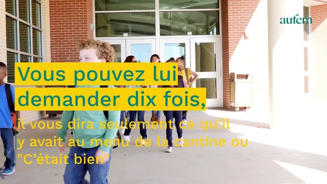 Je suis experte en parentalité, voici comment faire pour que votre enfant vous raconte sa journée d'école