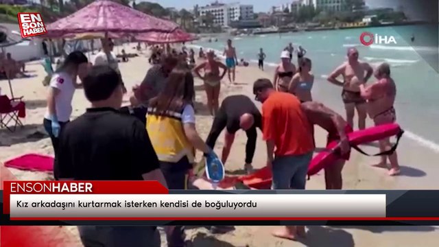 Kız arkadaşını kurtarmak isterken kendisi de boğuluyordu