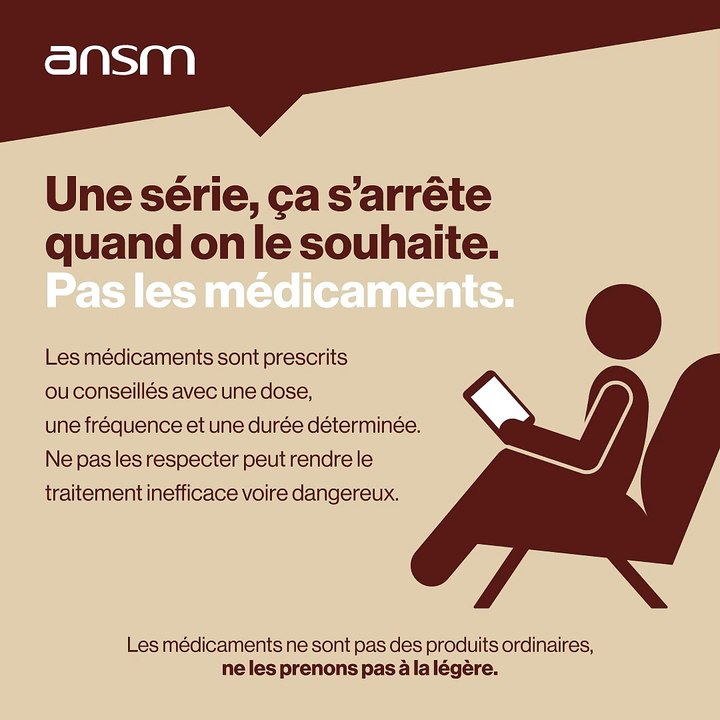 [Spot audio] Une série, ça s'arrête quand on le souhaite. Pas les médicaments.