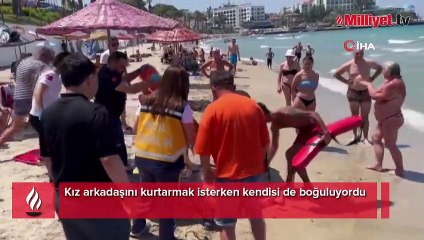 Kız arkadaşını kurtarmak isterken kendisi de boğuluyordu