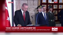 Cumhurbaşkanı Erdoğan ve yeni kabine üyeleri Anıtkabir'de