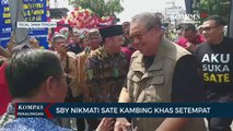 SBY Berkunjung ke Kota Tegal dan Menikmati Sate Kambing Khas Setempat
