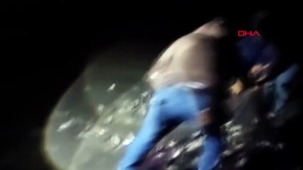 AĞA TAKILAN 2 TON CANLI İNCİ KEFALİ KURTARILDI