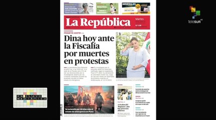 Enclave Mediática 06-06: Presidenta de Perú responde ante Fiscalía