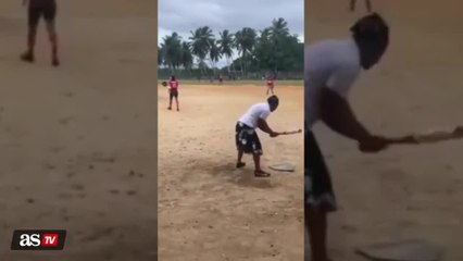 Grandma goes viral for the way she plays baseball