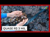 Mais de 158 kg de moedas são retirados das Cataratas do Iguaçu