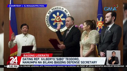 Dating Rep. Gilberto "Gibo" Teodoro, nanumpa na bilang bagong defense secretary | 24 Oras