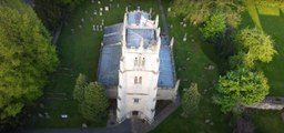 Drone footage of St John's Church, Carlton in Lindrick