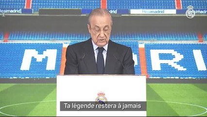 Real Madrid - Pérez : “Cher Karim, cher capitaine, merci d'avoir magnifié l'histoire de ce club”