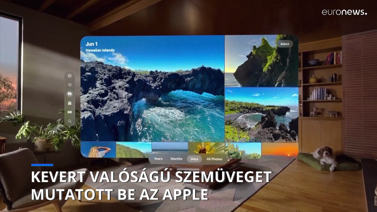 Kevert valóságú szemüveget mutatott be az Apple