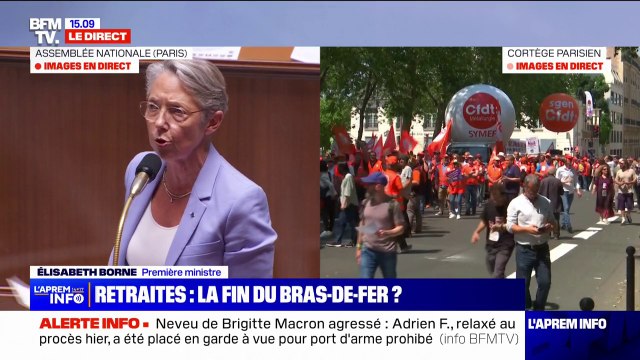 Retraites: la proposition de loi déposée par le groupe Liot est inconstitutionnelle , affirme Élisabeth Borne