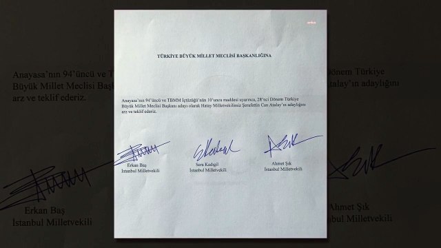 TİP, Gezi Davası'ndan tutuklu bulunan Hatay Milletvekili Can Atalay'ı TBMM Başkanlığı'na aday gösterdi