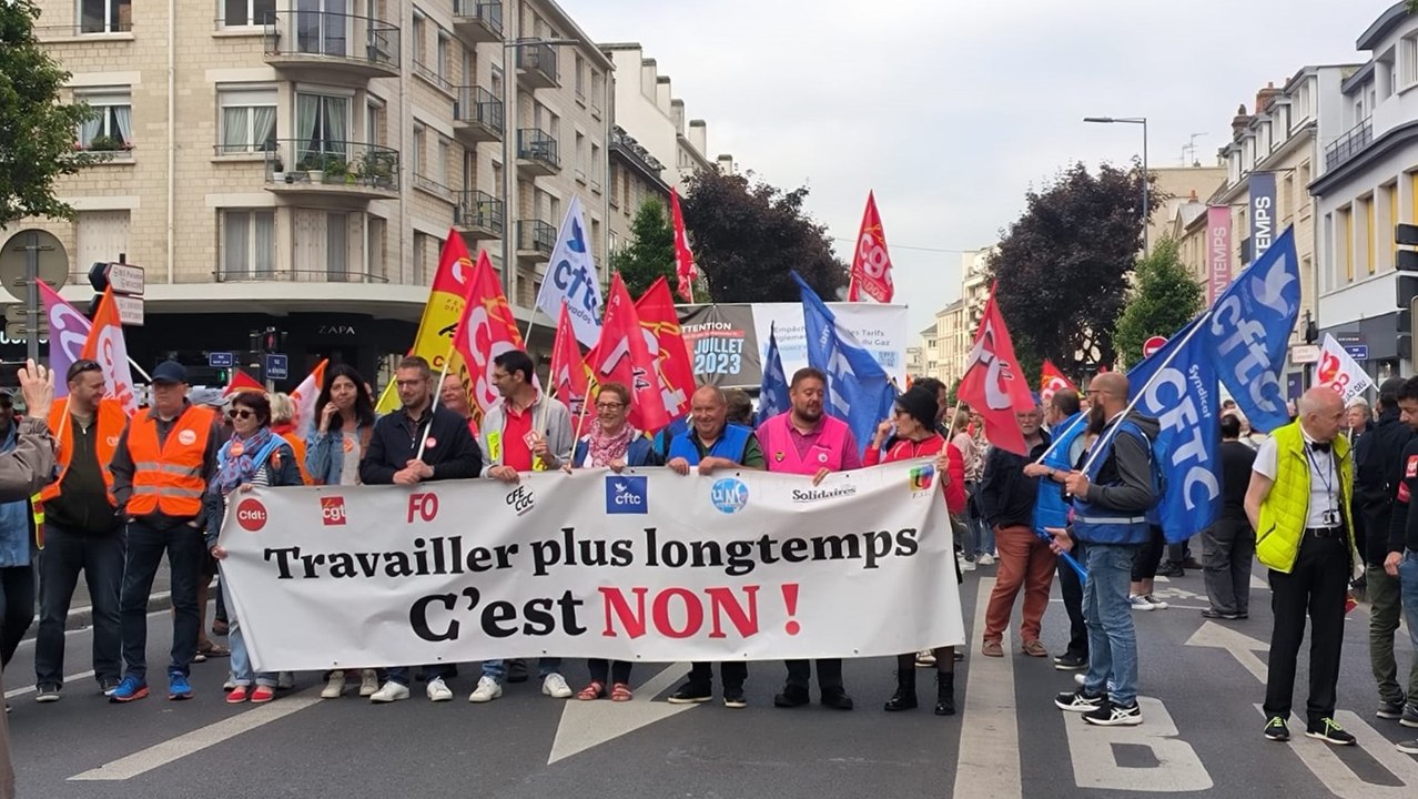 Manifestation du 6 juin 2023 à Caen - Réforme des retraites