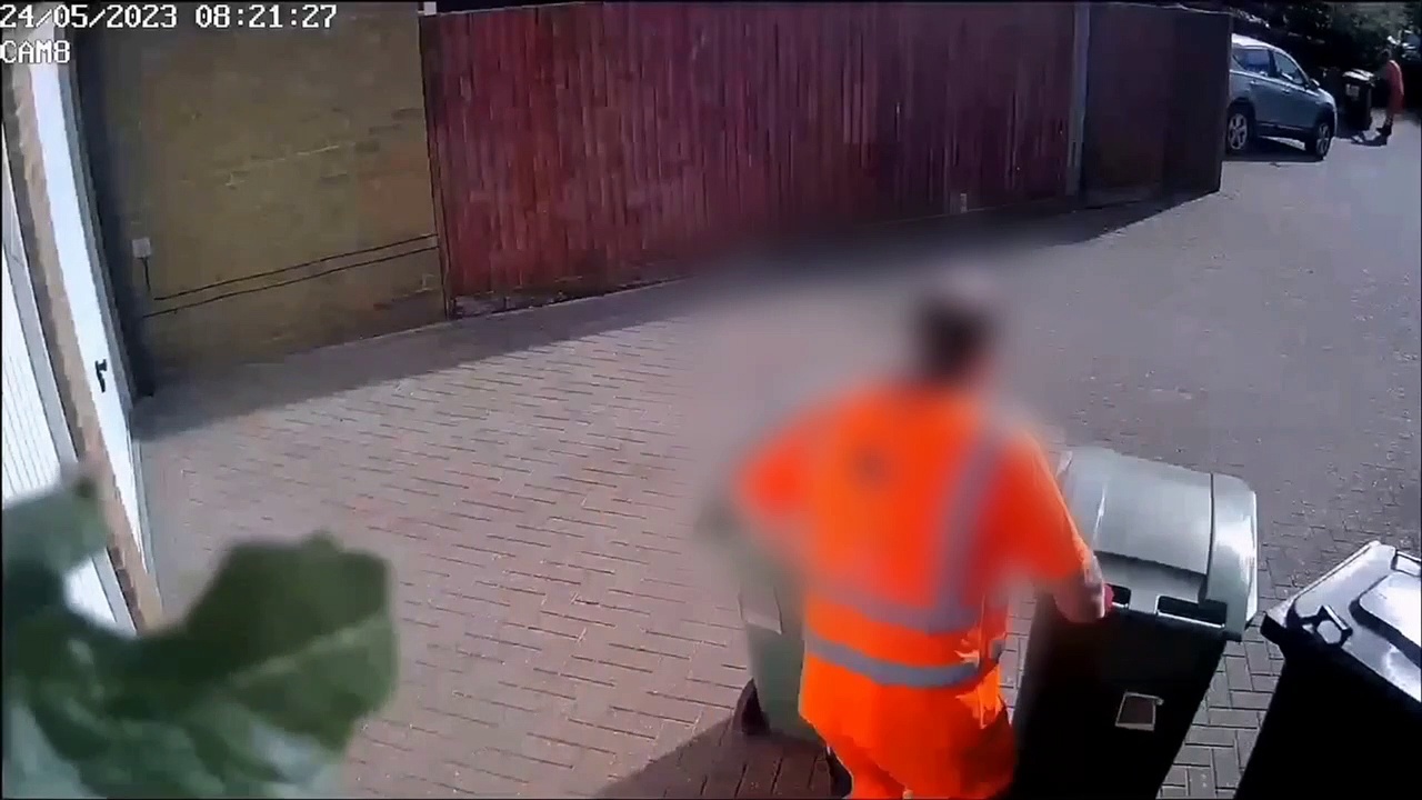 Bin damaged in Maidstone