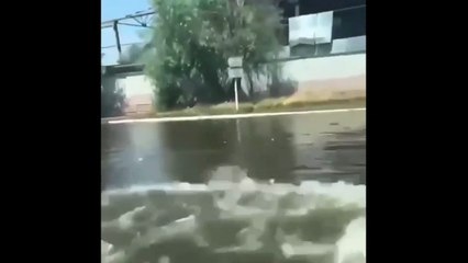 Diga Khakhovka minata, acqua invade Kherson: il video del disastro