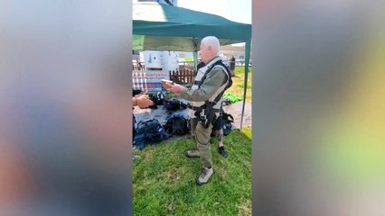 Son of paratrooper who died during D-Day honours dad with parachute jump on landings anniversary - aged 81