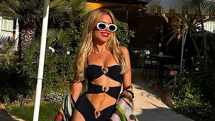 Freizügig: Sylvie Meis im knappen Cut-out Badeanzug