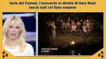 Isola dei Famosi, l’annuncio in diretta di Ilary Blasi lascia tutti col fiato sospeso