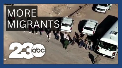 More migrants flown to California