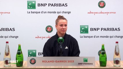Roland-Garros 2023 - Karolina Muchova : "I'm really happy to reach the semi-final. I'm not jaded at all"